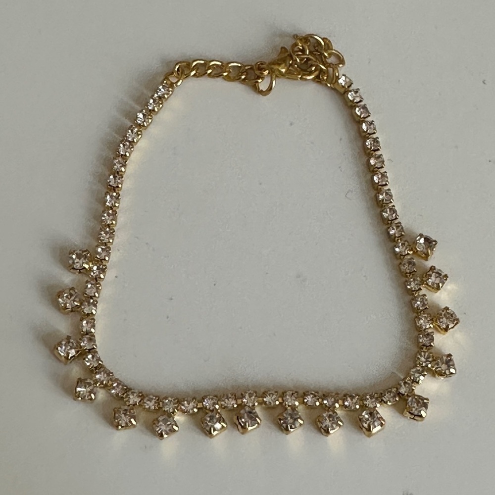 FREE WITH PURCHASE Gold Bling Anklet Bracelet